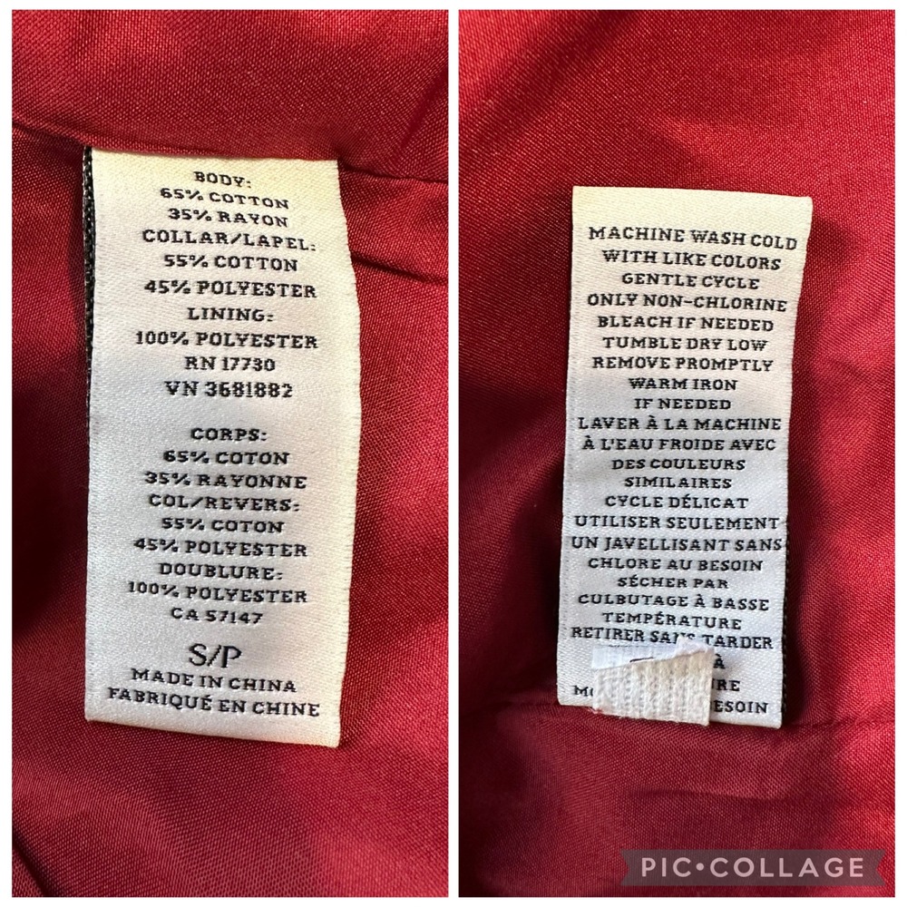 ALTUZARRA For TARGET Burgundy Red Velvet Tuxedo Blazer Satin Lapel | Small - Picture 10 of 12